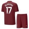 Camisola + Calções Manchester City De Bruyne 17 Criança Equipamento 3ª 24/25